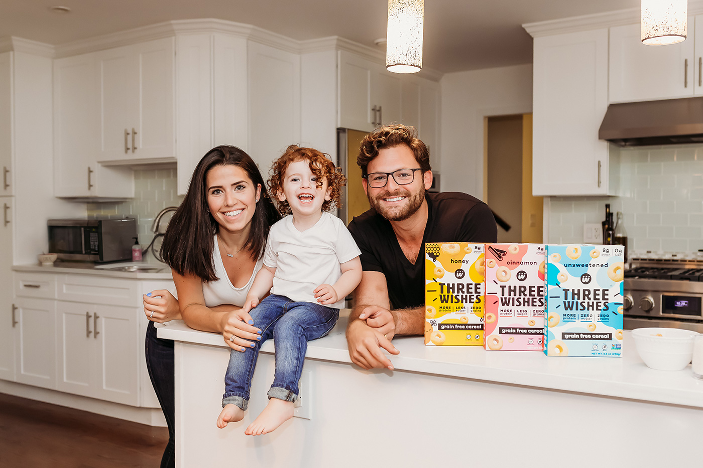 Founders Margaret and Ian Wishingrad with their child