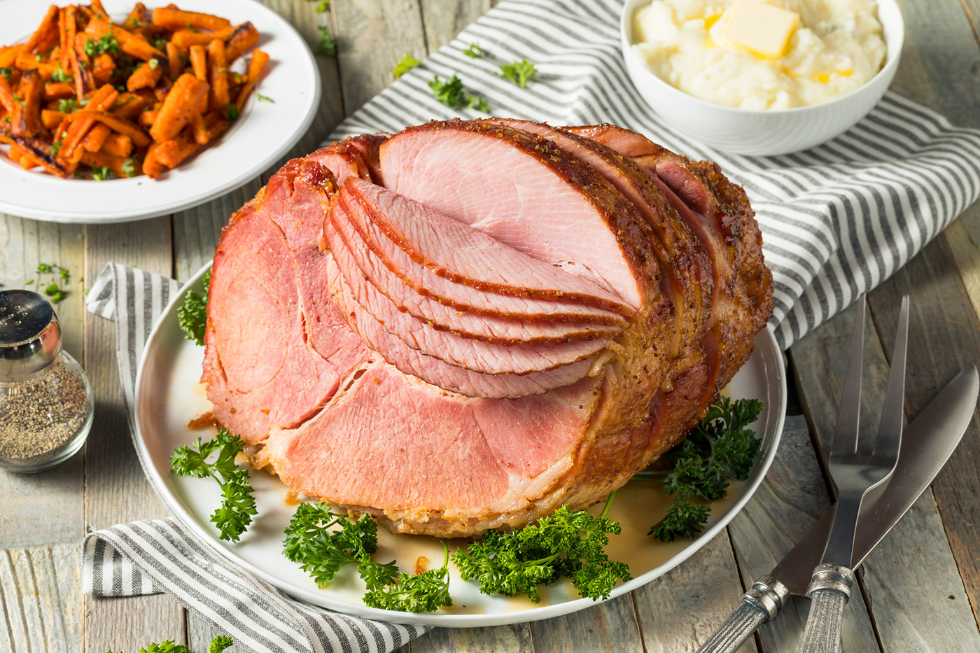 Tangy Honey-Mustard Glazed Ham