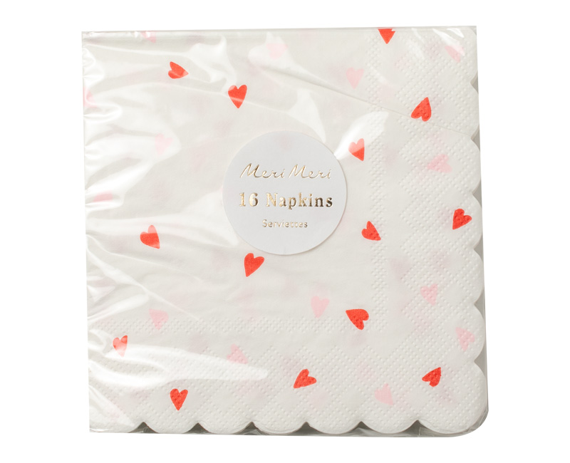 Meri Meri Heart Napkins