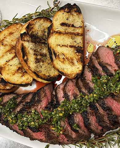 Coffee Rub Tri-Tip with Chimichurri