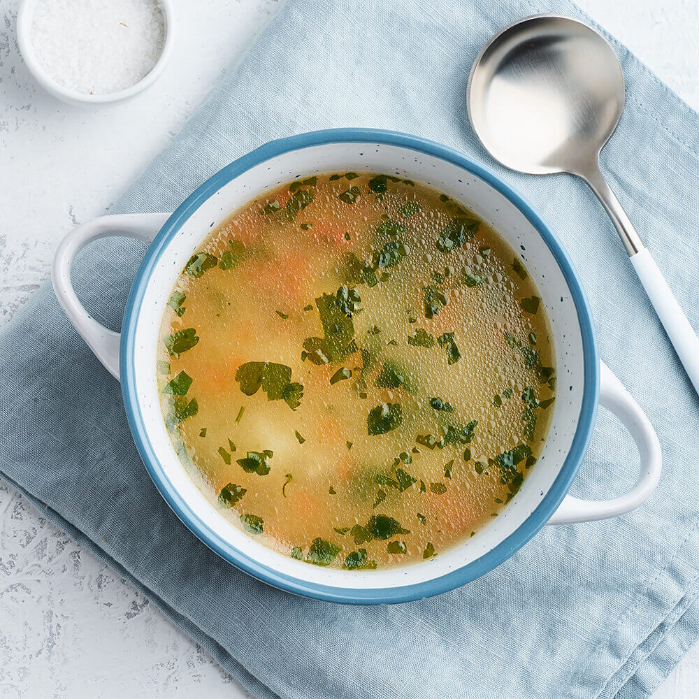 bowl of broth 