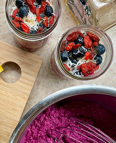 Pitaya Smoothie Jars