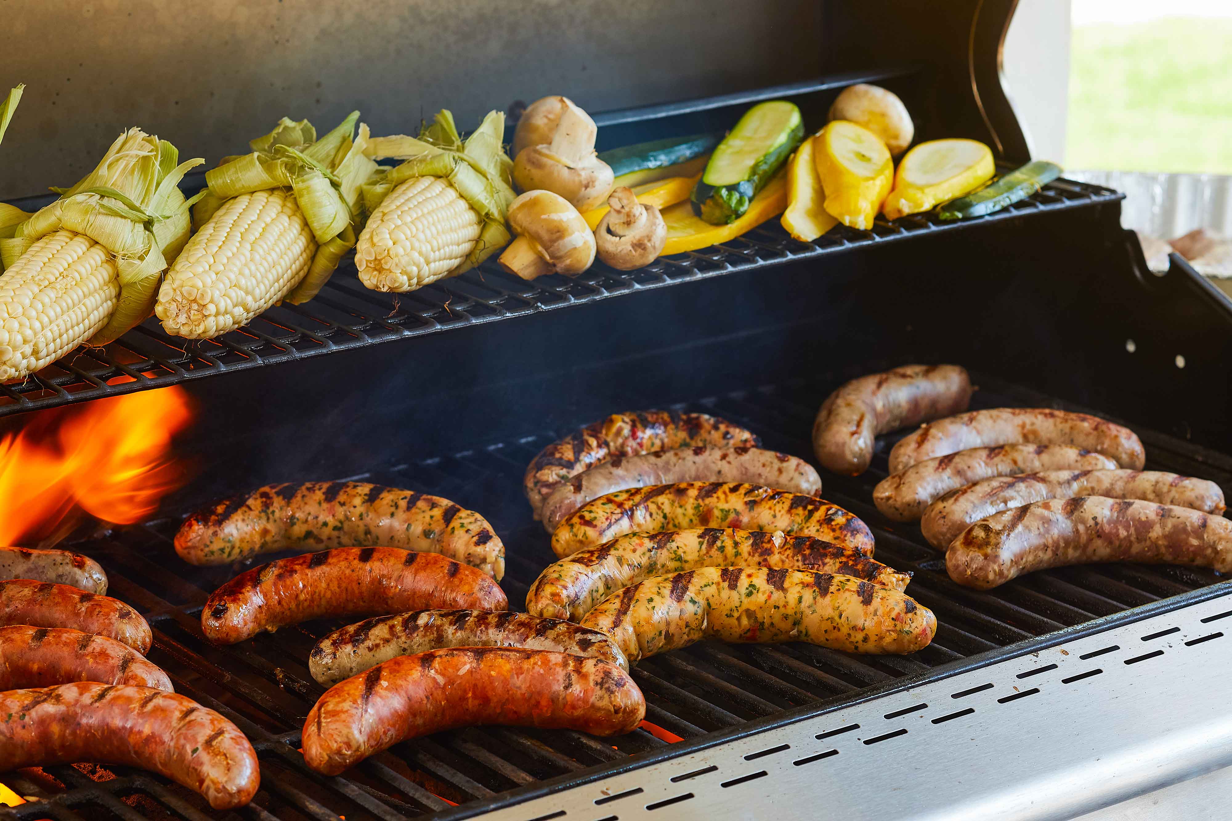 BF Sausages on Grill
