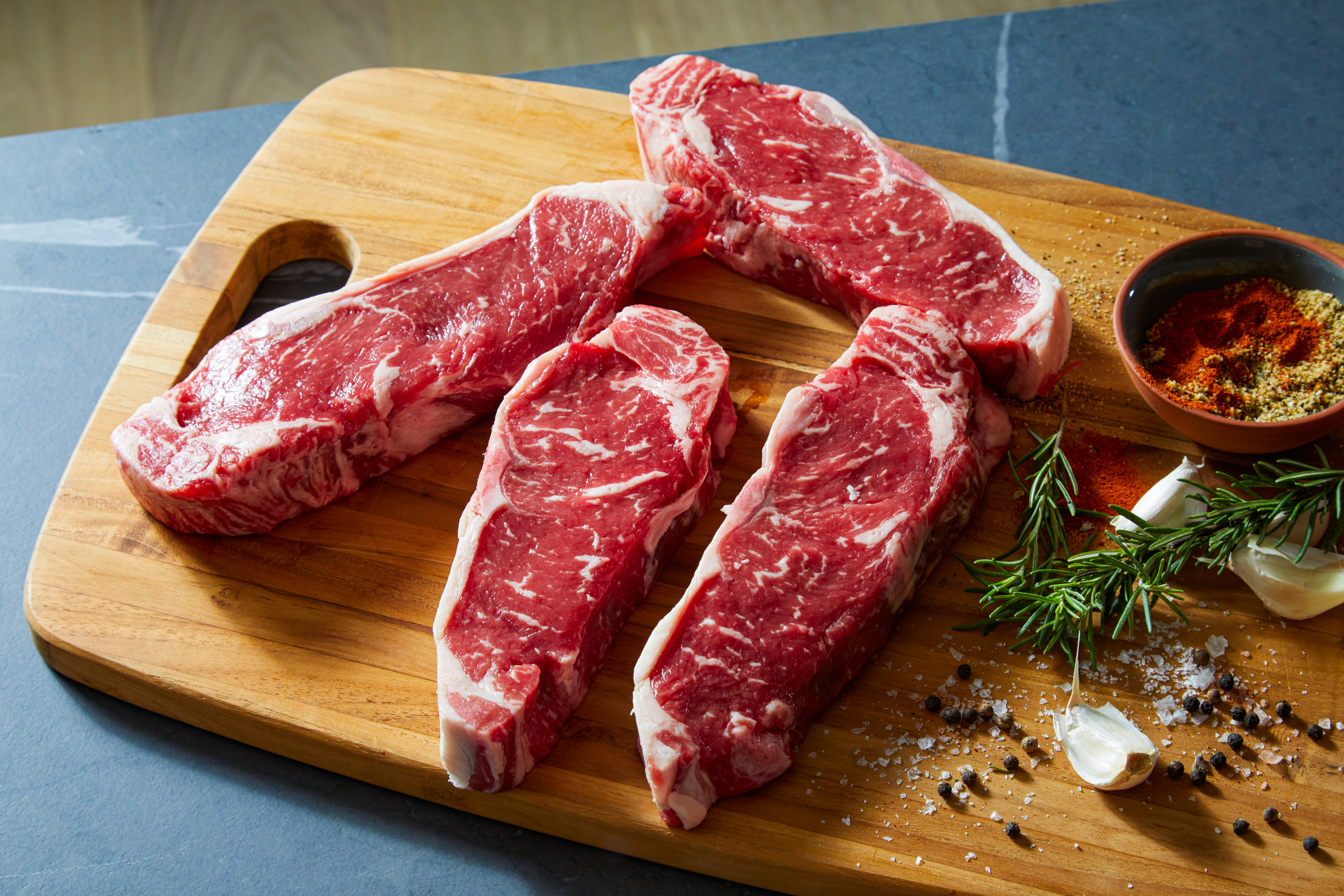 New York Strip Steaks