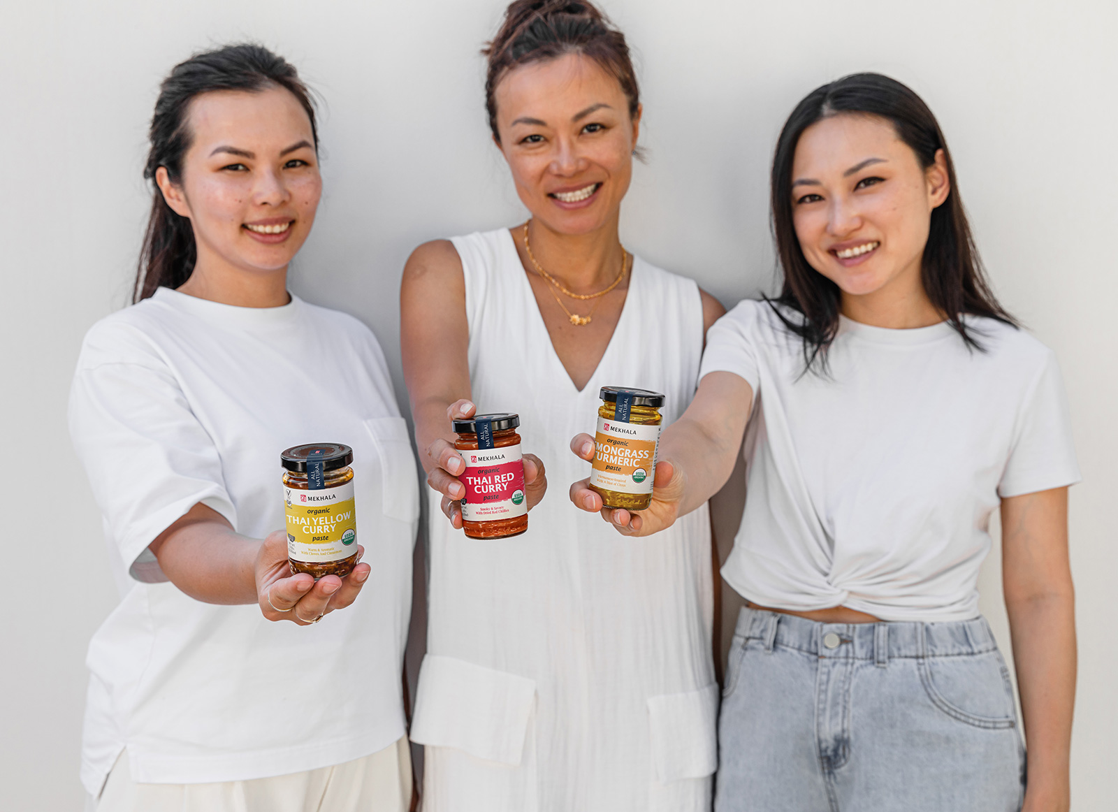 Daphne Hedley, Diane Wong, and Jang Bauerle of Mekhala